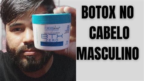 botox no cabelo masculino